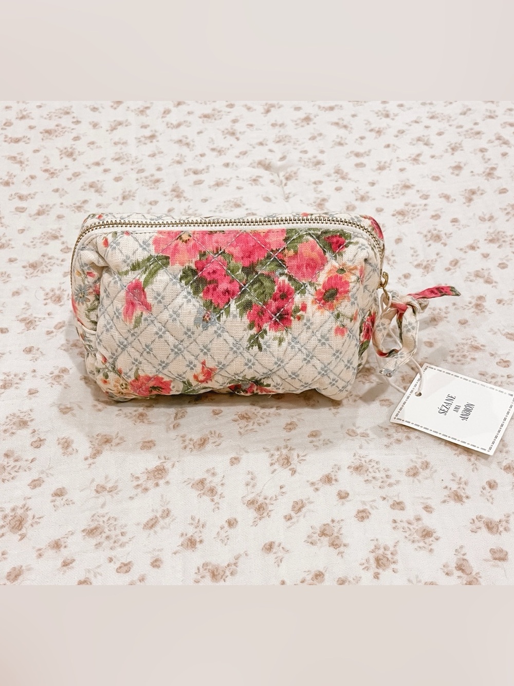 Sezane x Andion Beauty Case NWT